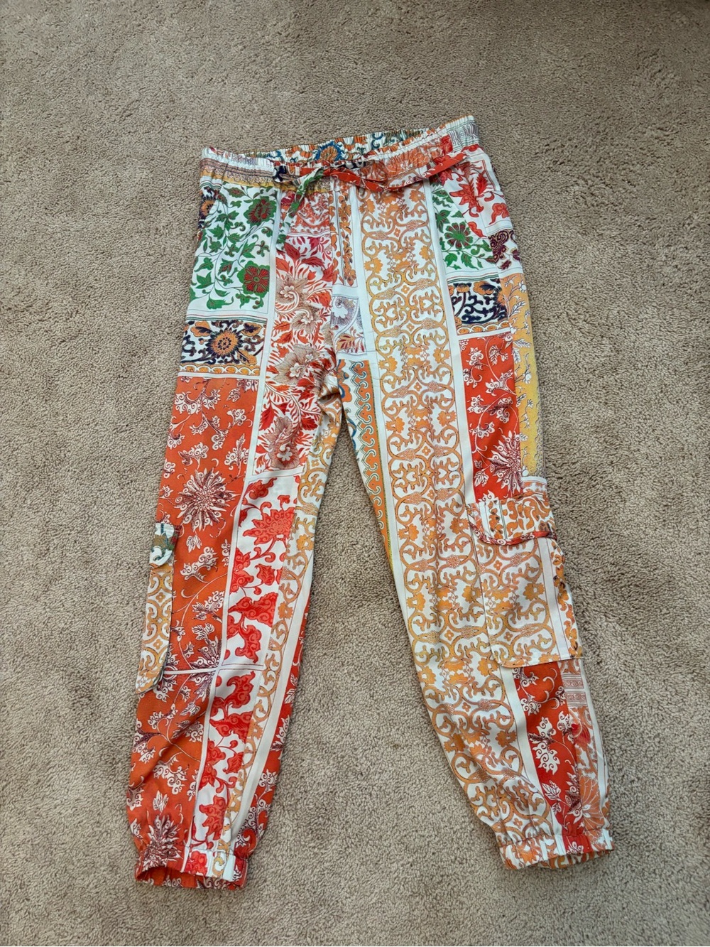 Johnny Was Biya jogger silk pants